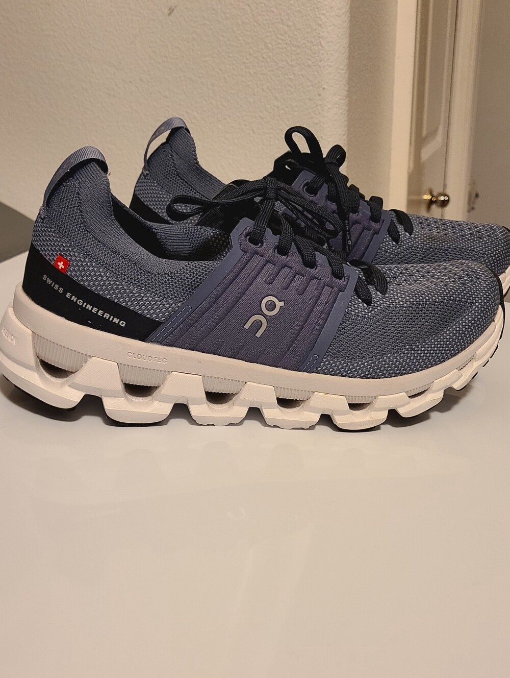 On Running Women's Sneakers in Navy and White